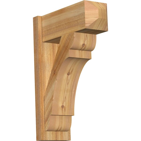 Ekena Millwork Olympic Rough Sawn Craftsman Outlooker, Western Red Cedar, 8"W x 20"D x 28"H OUT08X20X28OLY04RWR - main